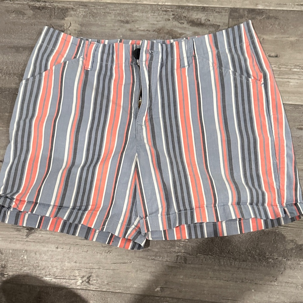 Lee Women's Striped Shorts - Blue and Pink